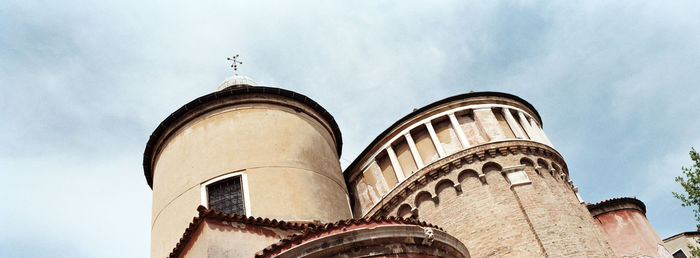 Low angle view of historical building against sky