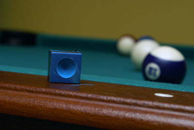 Close-up of ball on table