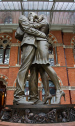 Low angle view of statue