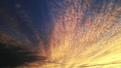 Low angle view of dramatic sky