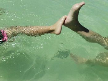 Close-up of swimming pool