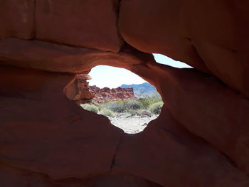 Scenic view of rock formations