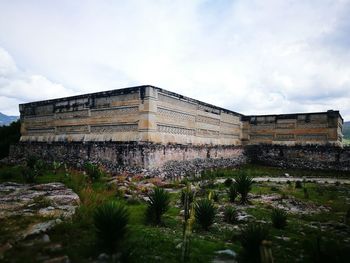 Low angle view of historic building against sky