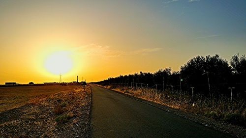 Road at sunset