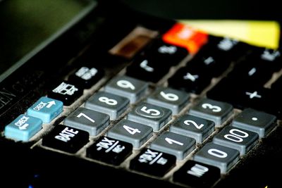 Close-up of computer keyboard