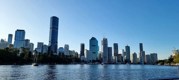 Brisbane city from the river