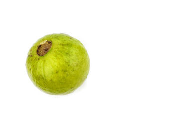 Close-up of apple against white background