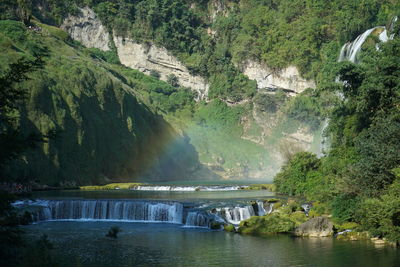 Waterfalls and rainbows