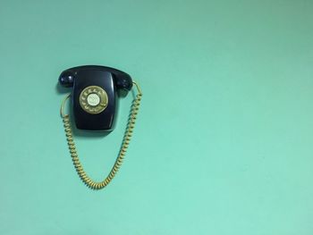 Close-up of telephone booth