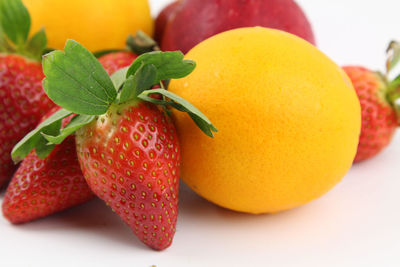 Close-up of fruits on table