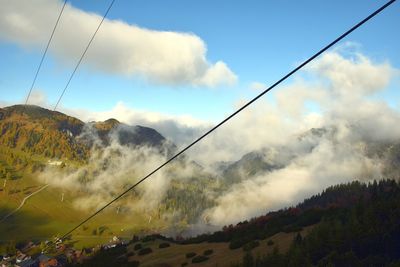 Panoramic view of mountain against sky