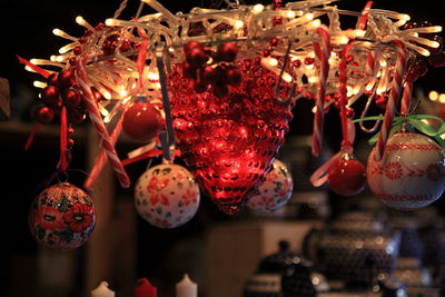 Close-up of christmas decoration