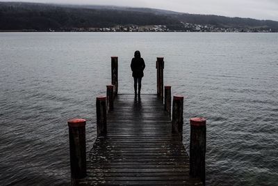 Pier on lake