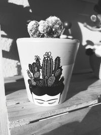 Close-up of potted plant on table