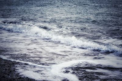 View of waves in sea