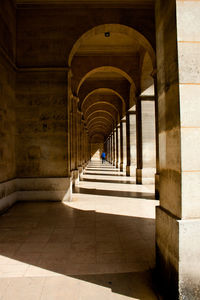 Corridor of historic building