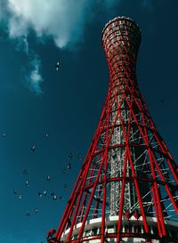Low angle view of eiffel tower