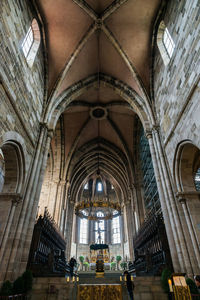 Low angle view of ceiling of building