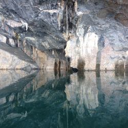 Reflection of cave