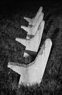 Close-up of cemetery