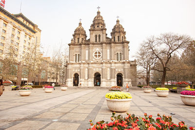 Beijing christian church near central shopping district.