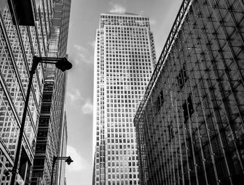 Low angle view of skyscrapers