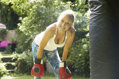 Portrait of a smiling young woman