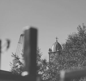 High angle view of church