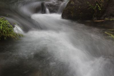 Scenic view of waterfall