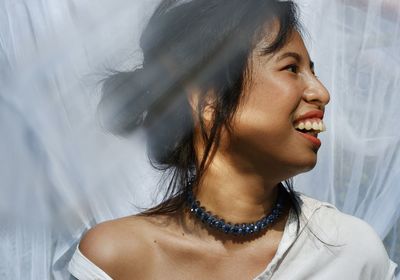 Portrait of a smiling young woman