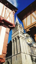 Low angle view of eiffel tower
