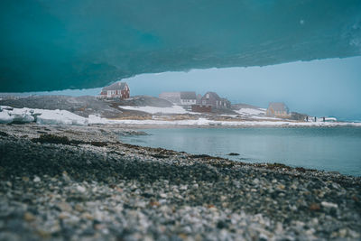 Ice, gravel and houses, greenland