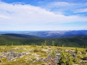 Scenic view of landscape against sky