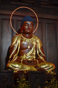 Statue of buddha in temple