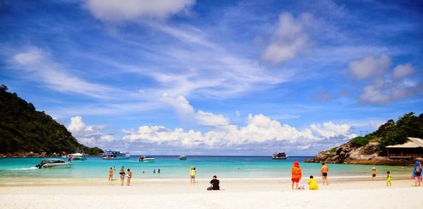 People on beach