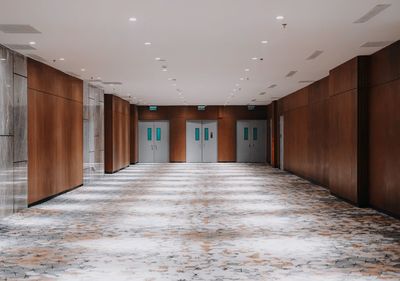 Empty corridor of building