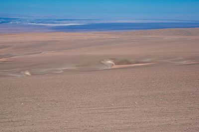 Scenic view of desert against sky