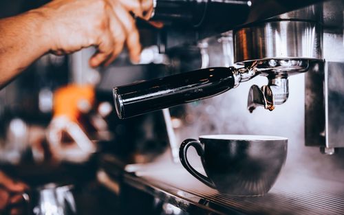 Barista making