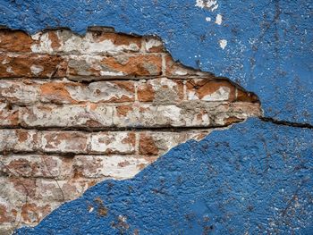 Close-up of weathered wall