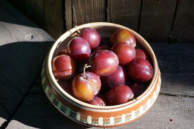 Close-up of fruits on table