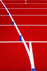 Full frame shot of running track