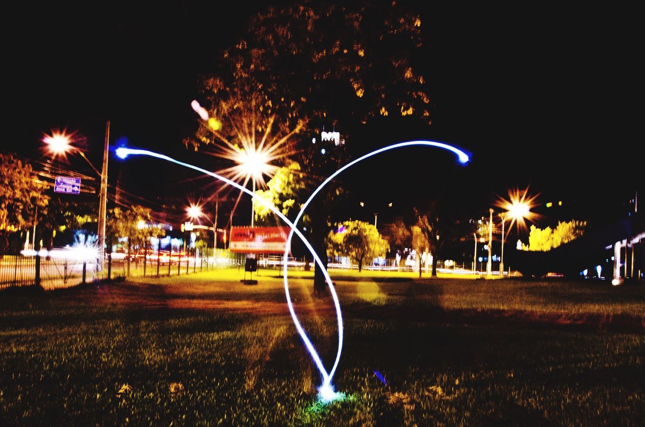 long exposure, night, motion, speed, outdoors, light trail, no people, illuminated, firework - man made object, firework display, wire wool