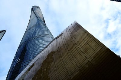 Low angle view of modern office building