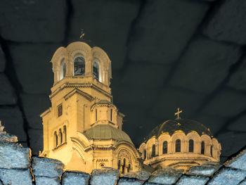 Low angle view of historical building against sky