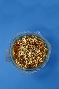 High angle view of breakfast in bowl