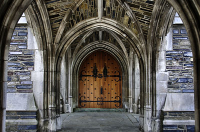 Entrance of historic building