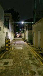 View of street at night