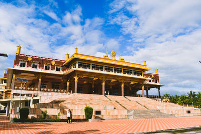 Low angle view of historical building against sky