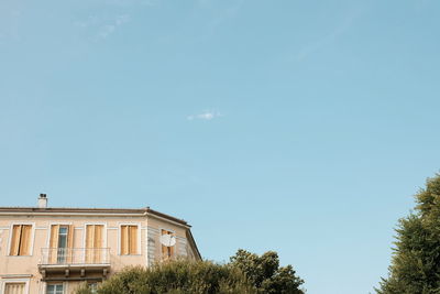 Low angle view of building against sky