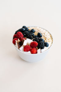 Close-up of strawberries in bowl